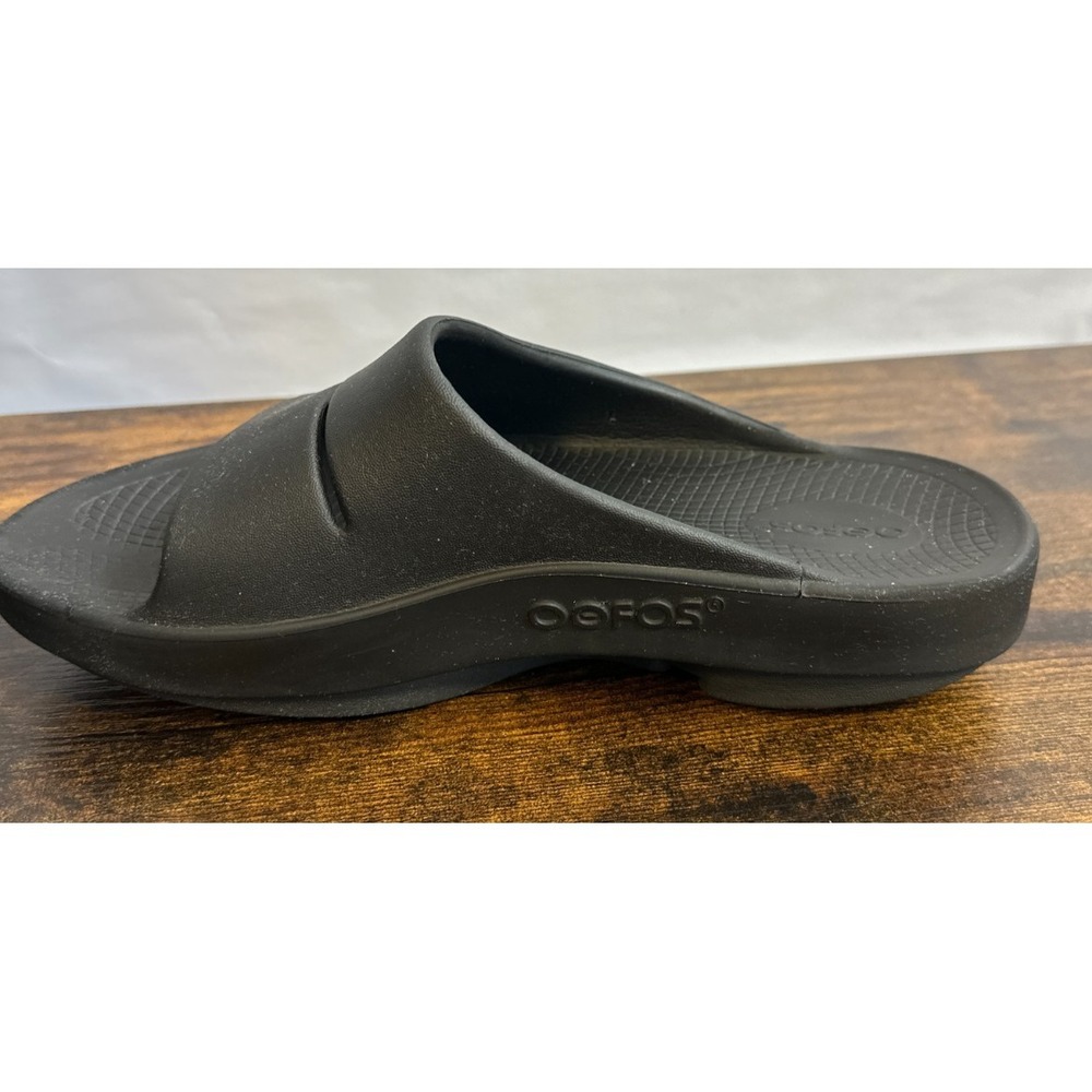 OOFOS OOahh Recovery Slides Black Slip On Sandals Unisex Women's 9 Men's 7 EU 40 - Picture 8 of 13